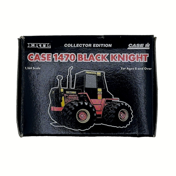 Case 1470 Black Knight 4WD Tractor With Duals By Ertl 1/64 Collector Edition - Picture 2 of 9